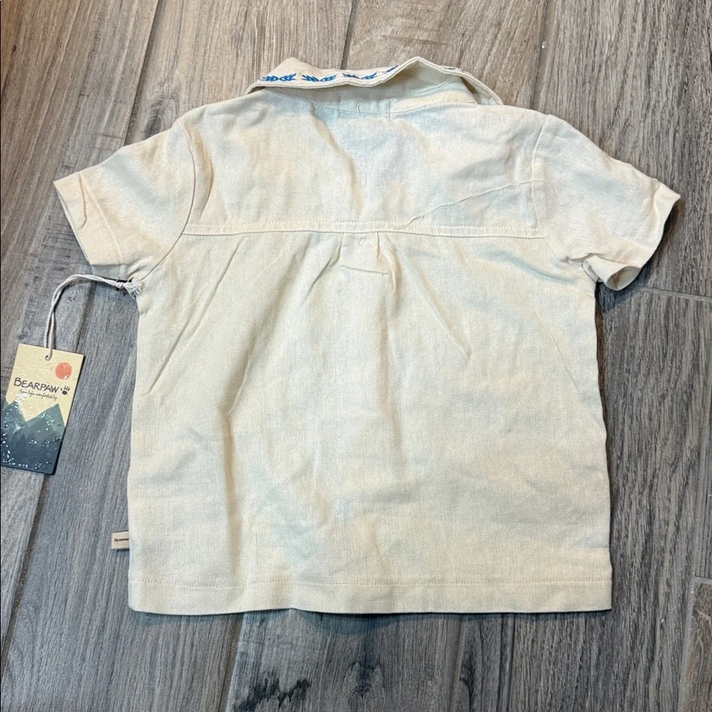 BEARPAW Toddler 2Pc Camp Lakeside Button Down Shirt‎ & Shorts Set NWT Outdoor
